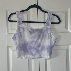 Cropped tie dye tank top